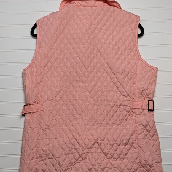 2 for $30 Peck & Peck Weekend Women's Size Large Pink Quilted Light Weight Vest - Picture 4 of 8